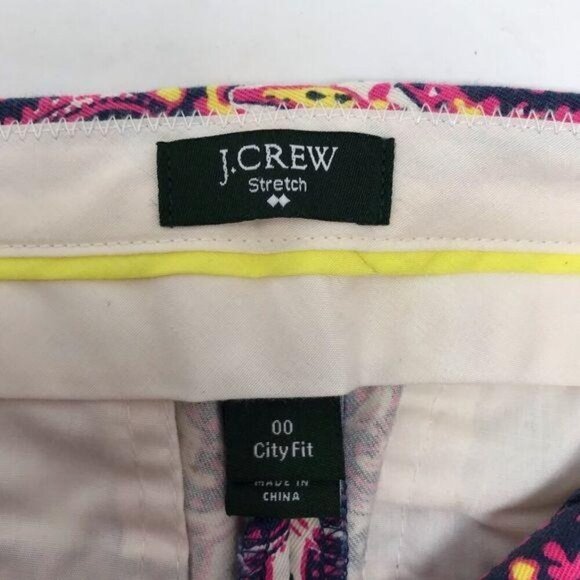J. Crew Factory Paisley Shorts Size 00 - Picture 4 of 9